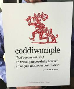 Coddiwomple