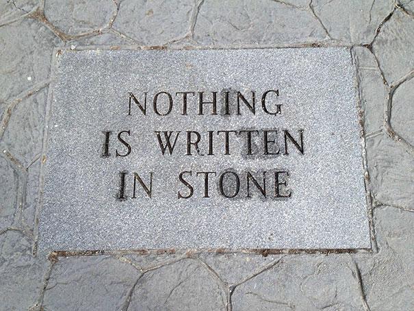 Written in Stone